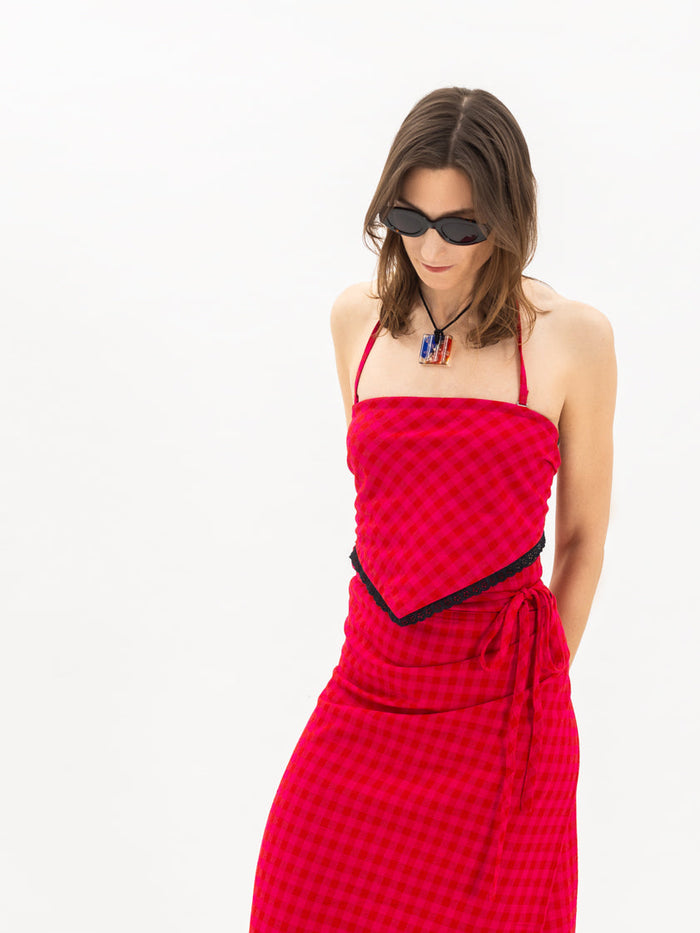 Nico Top - Gingham Check