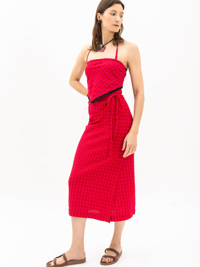 Nico Top - Gingham Check