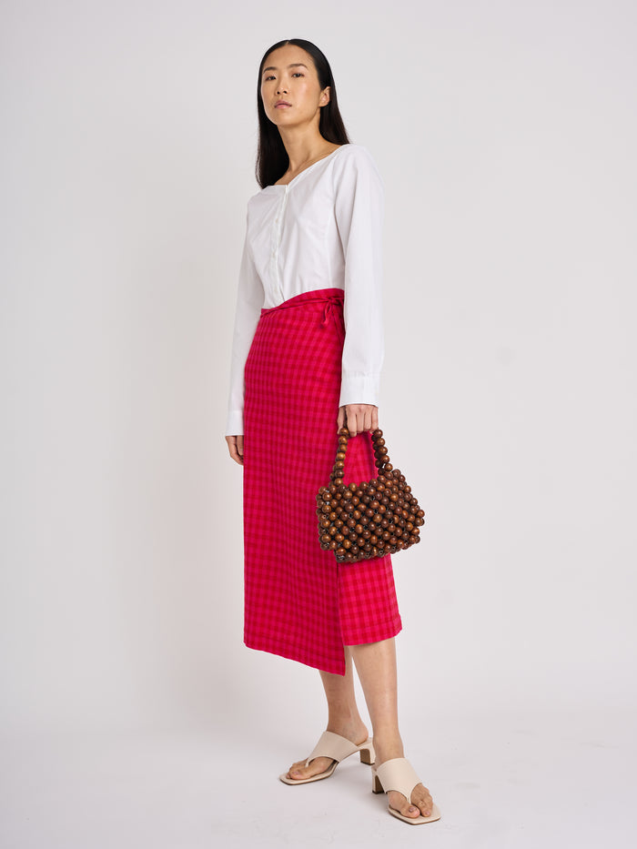 Rae Sarong - Gingham Check
