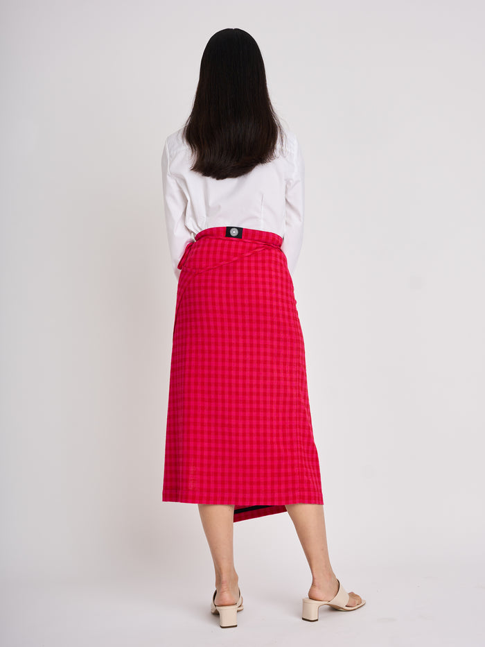 Rae Sarong - Gingham Check