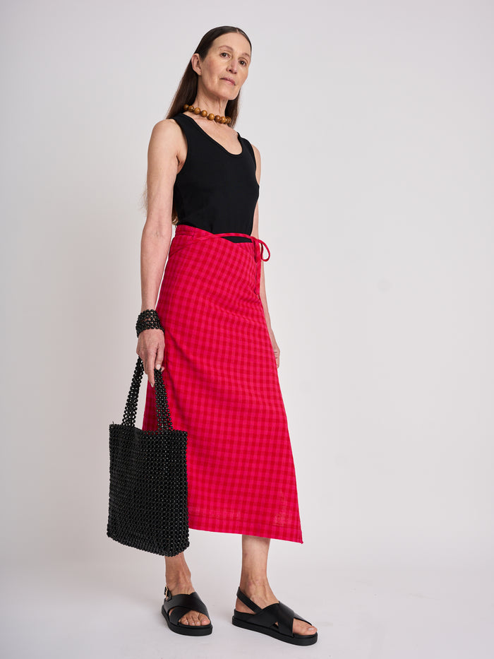 Rae Sarong - Gingham Check