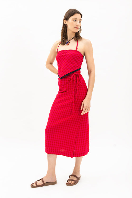Nico Top - Gingham Check
