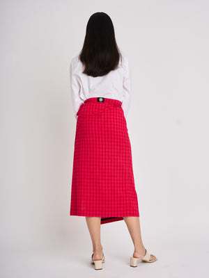 Rae Sarong - Gingham Check