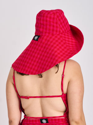 Dylan Sunhat - Gingham Check